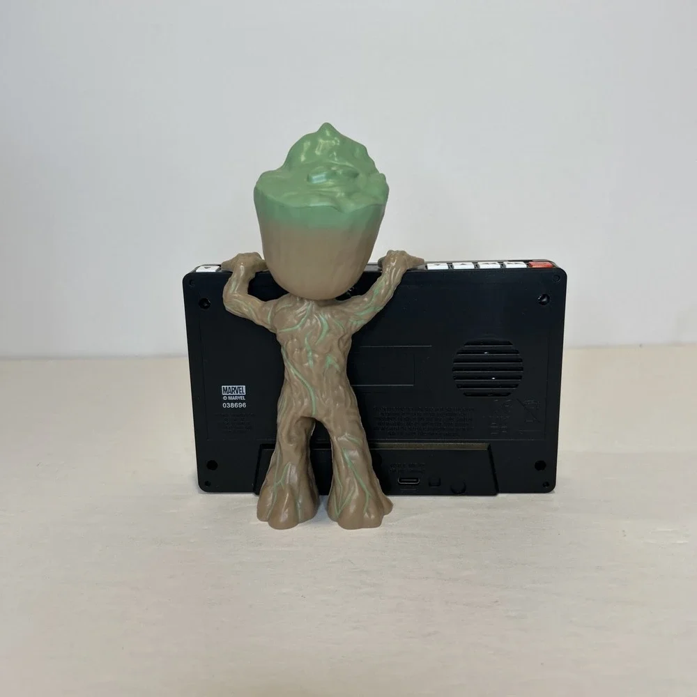 Paladone Groot Alarm Clock Black Guardians of the Galaxy Cosmic Mix Music 5.7 In
